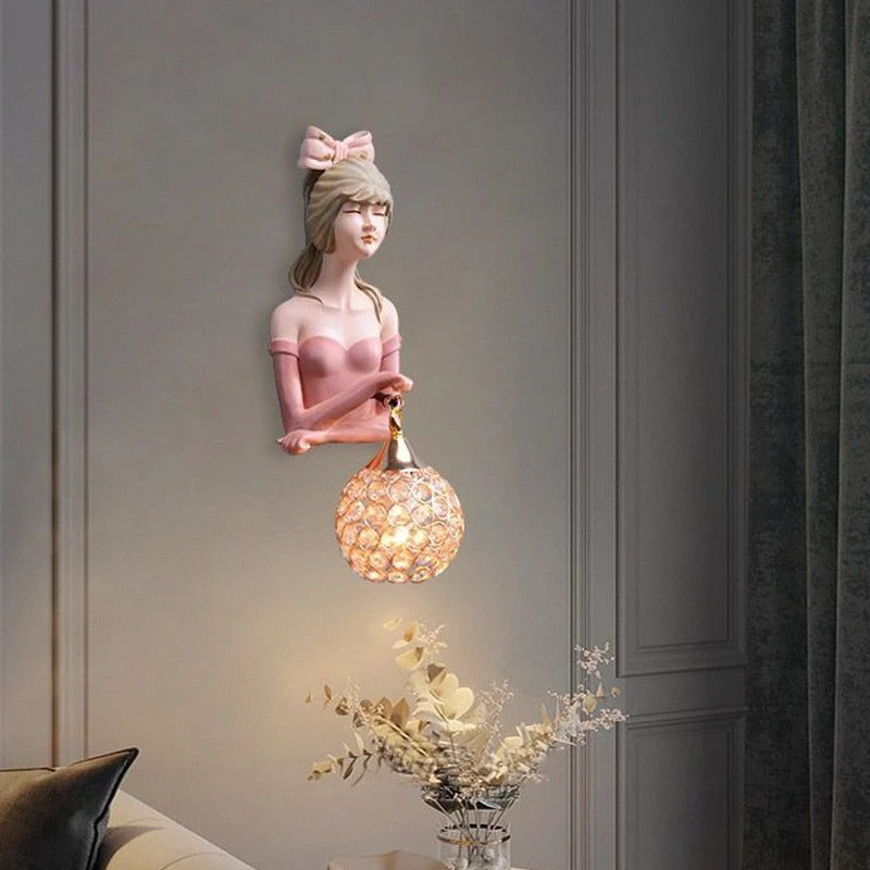 Applique murale originale led chambre fille