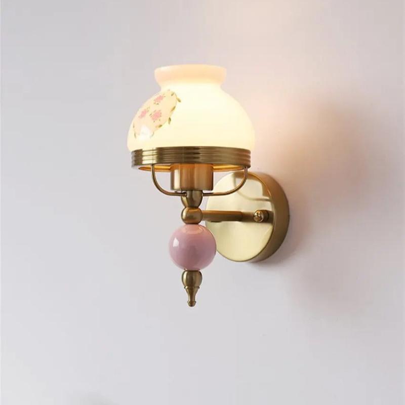 applique murale romantique led en verre