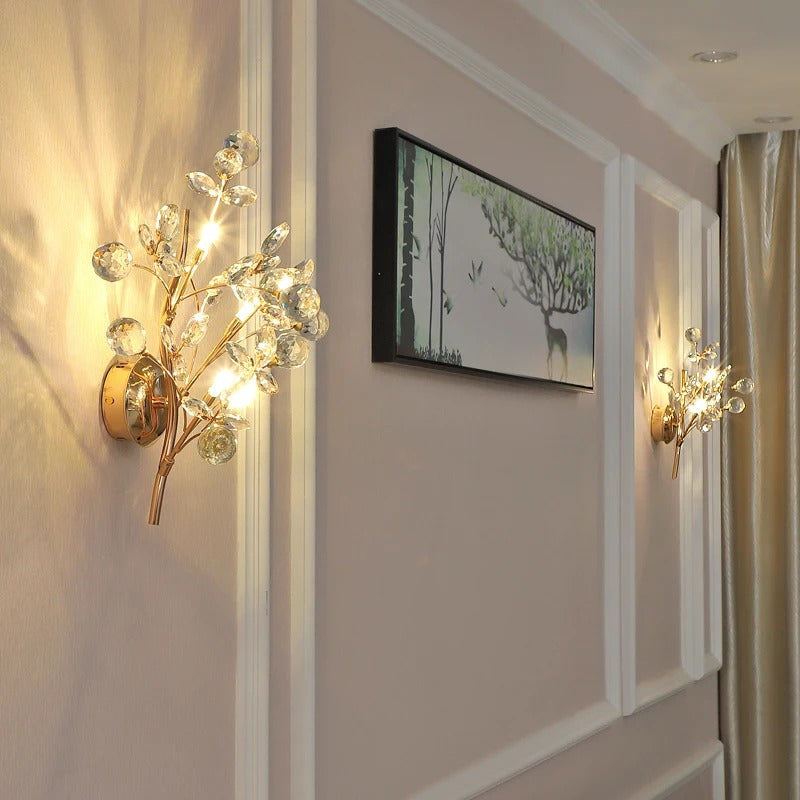 applique murale branche led