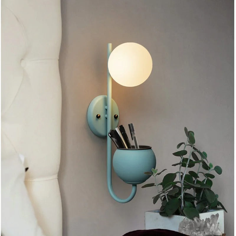 applique murale salle de bain plante