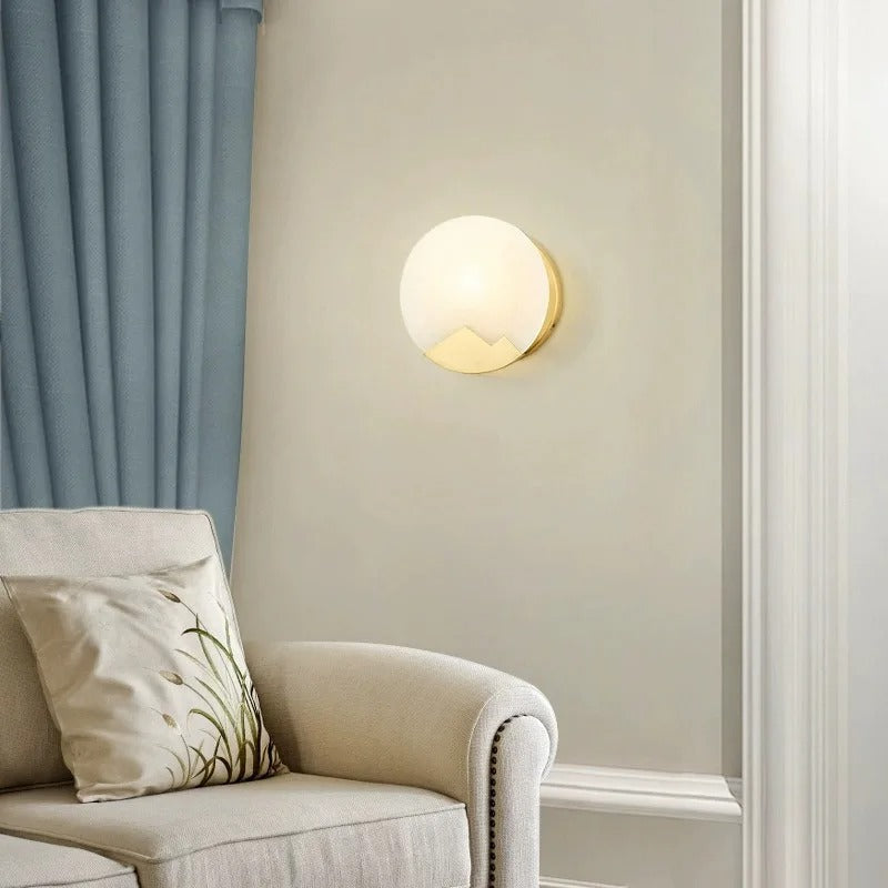 applique murale opaline salon moderne