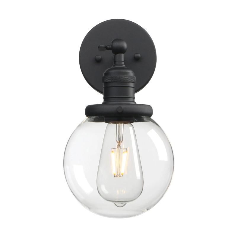 applique murale industrielle vintage noire
