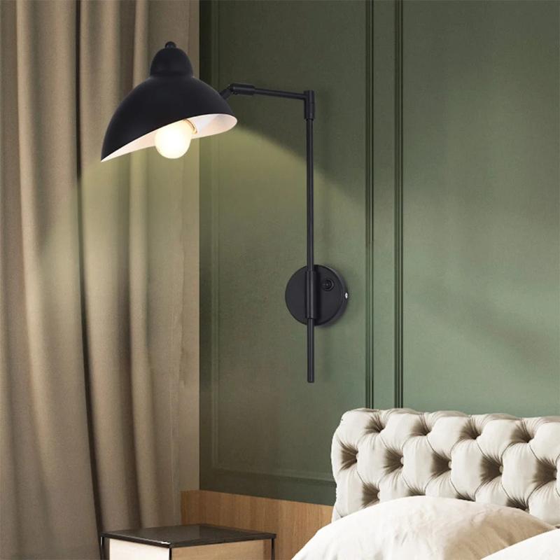 applique murale noire industrielle