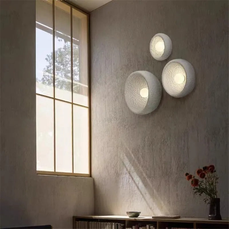 applique murale design blanc mat