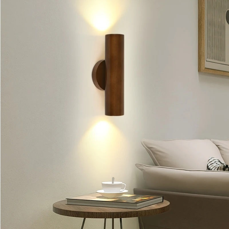 applique murale en bois noyer design pour salon