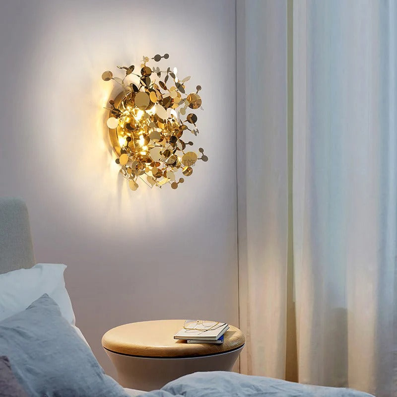applique murale feuillage chambre de luxe