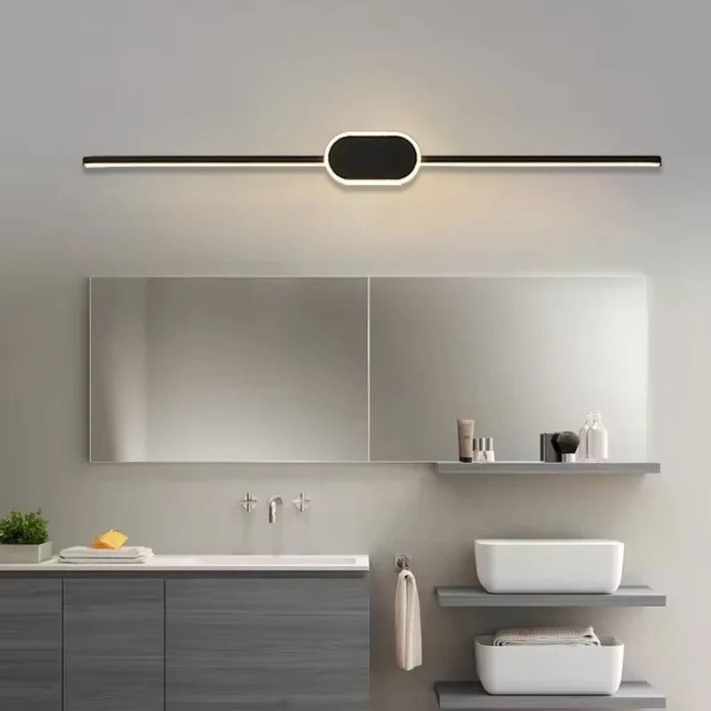 applique murale miroir design noir
