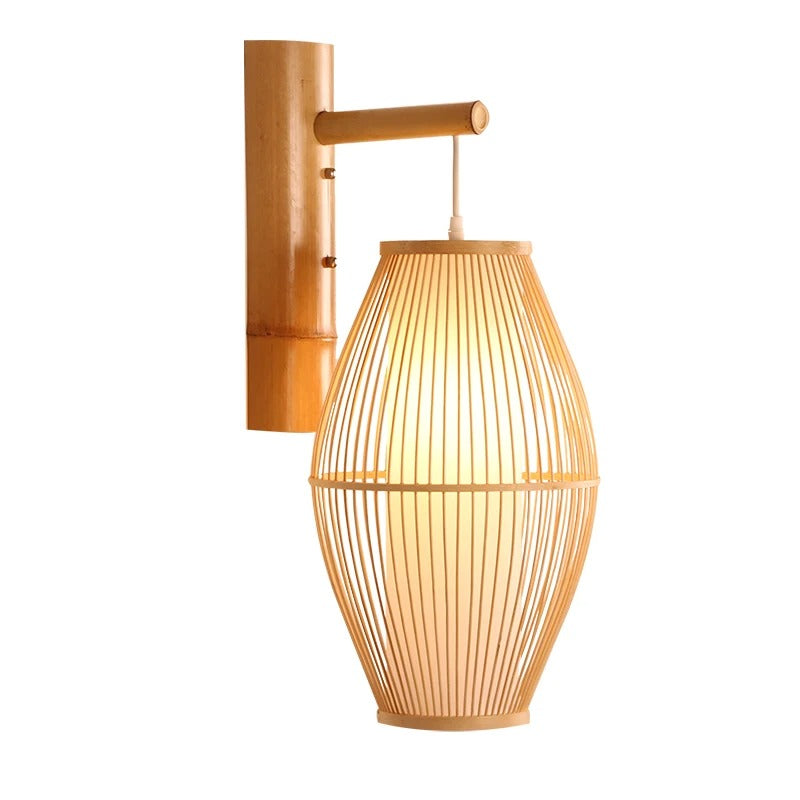 Applique murale osier bambou moderne design